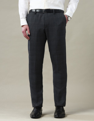 ARROW Regular Fit Men Grey Trousers