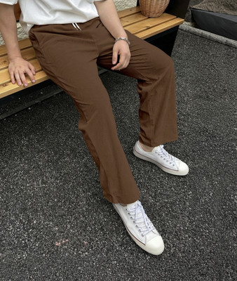 METRONAUT Loose Fit Men Brown Trousers