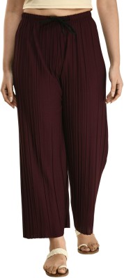 TOLIKE Relaxed Women Brown Trousers