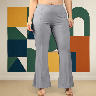 nitafashion Comfort Fit, Regular Fit Women Grey Trousers
