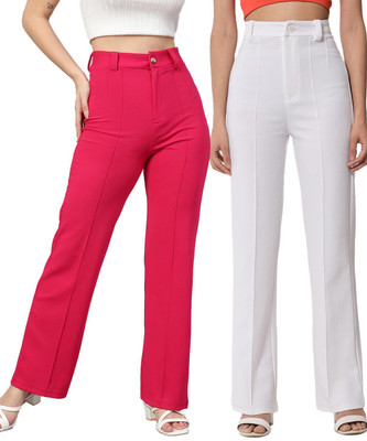 KOTTY Regular Fit Women Multicolor Trousers