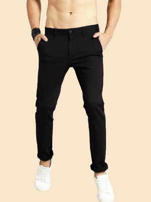 AD & AV Regular Fit Men Black Trousers