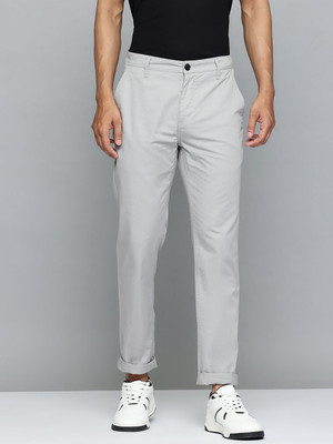FLYING MACHINE Slim Fit Men Grey Trousers