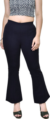 Urban weave Regular Fit Women Green Trousers