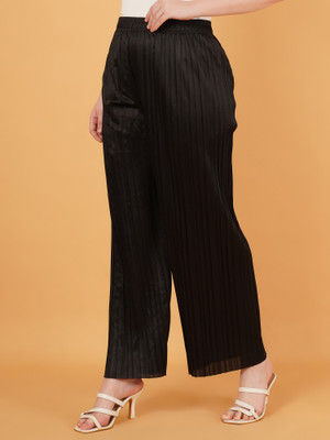 Mast & Harbour Regular Fit Women Black Trousers