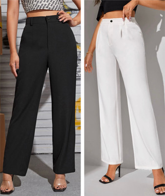 GREEN-SHADE Regular Fit Women Multicolor Trousers