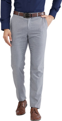 Raymond Slim Fit Men Grey Trousers