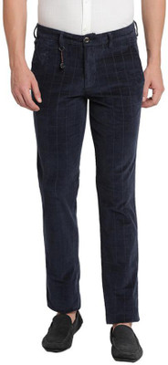 TURTLE Skinny Fit Men Dark Blue Trousers