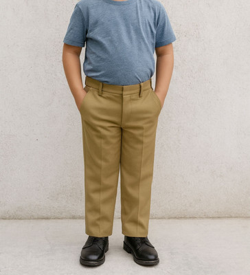 OSD Regular Fit Boys Khaki Trousers