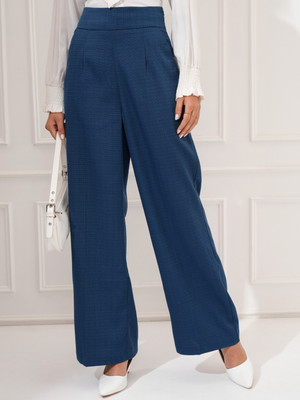 Tokyo Talkies Flared Women Blue Trousers