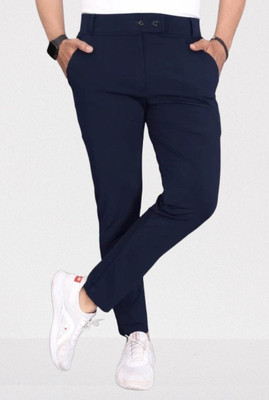 CIVIRASTTYLE Slim Fit Men Blue Trousers