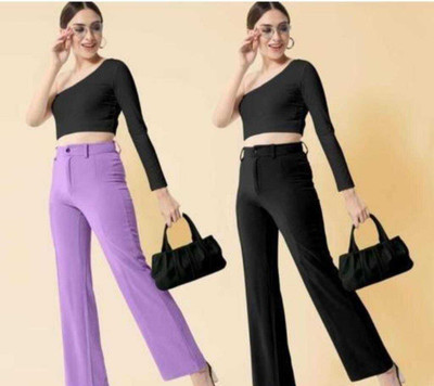 kronmenien Regular Fit Women Multicolor Trousers