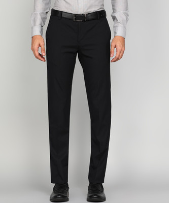 ARROW Regular Fit Men Black Trousers