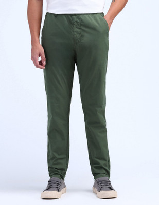 FLYING MACHINE Loose Fit Men Green Trousers