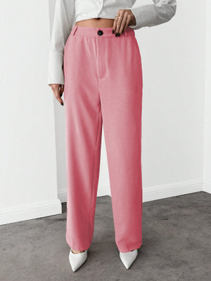 Toochki Regular Fit Women Orange Trousers