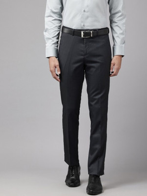 PARK AVENUE Slim Fit Men Blue Trousers