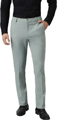 SUBTRACT Slim Fit Men Green Trousers