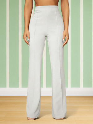 nitafashion Comfort Fit, Regular Fit Women White Trousers
