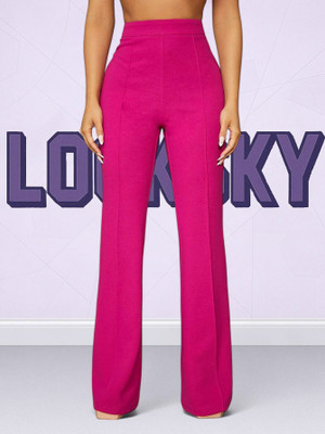 nitafashion Comfort Fit, Regular Fit Women Pink Trousers
