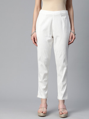 Readiprint Fashions Regular Fit Women White Trousers