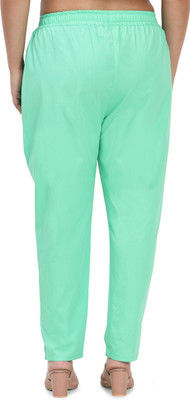 HouseOfCommon Regular Fit Women Light Green Trousers