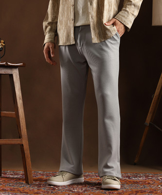 CAMPUS SUTRA Straight Fit Men Grey Trousers