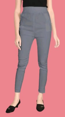 Samar Collection Regular Fit Women Grey Trousers