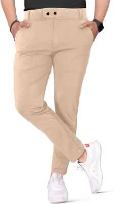 Mehrang Regular Fit Men Beige Trousers