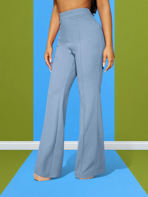 nitafashion Regular Fit Women Light Blue Trousers