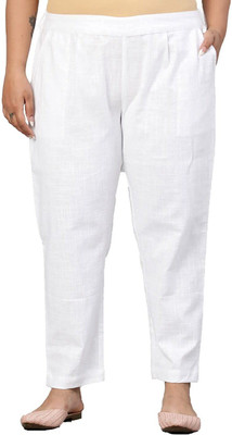 cotrel Regular Fit Women White Trousers
