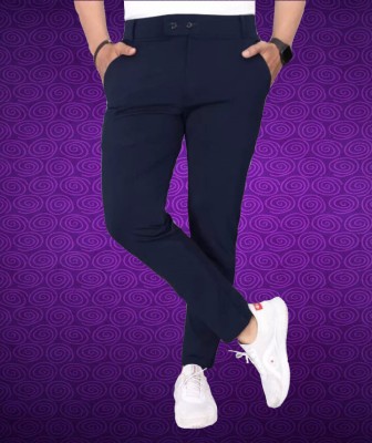 Blousekart Slim Fit Men Dark Blue Trousers