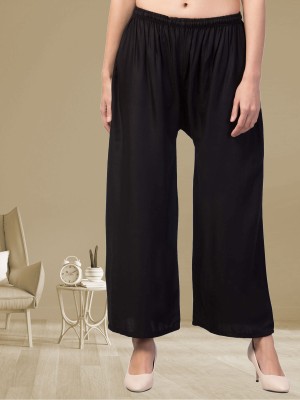 FamBee Relaxed Women Black Trousers