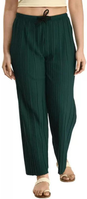 Motley Trading Regular Fit Women Green Trousers