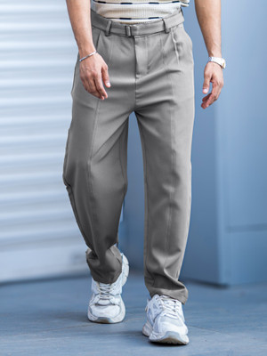 MANIAC Regular Fit Men Green Trousers