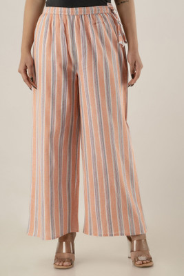 KANCHUK Flared Women Multicolor Trousers
