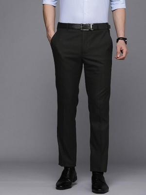 Raymond Slim Fit Men Black Trousers