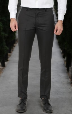 Manak Regular Fit Men Black Trousers