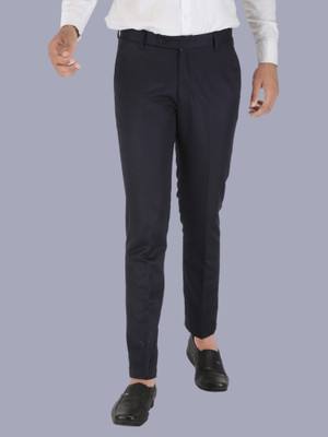 CLARE&CLARA Regular Fit Men Blue Trousers