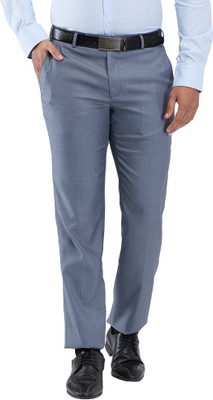 PARK AVENUE Regular Fit Men Blue Trousers