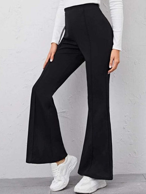 kronmenien Regular Fit Women Black Trousers
