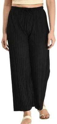 aktraders Relaxed Women Black Trousers