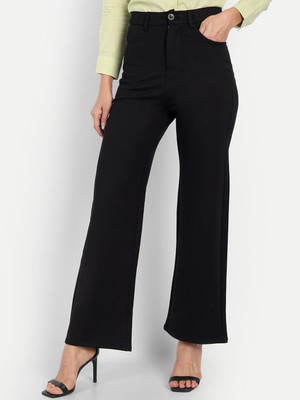 NEXT ONE Loose Fit Women Black Trousers