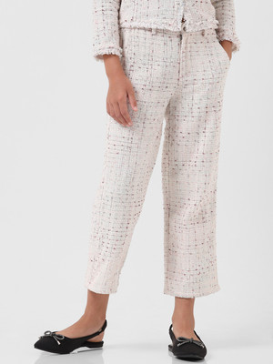 VERO MODA Regular Fit Girls White Trousers