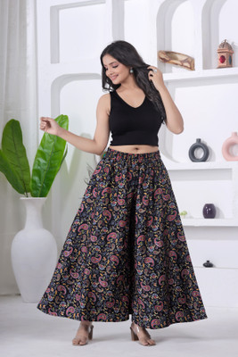 PUSKE Flared Women Multicolor Trousers