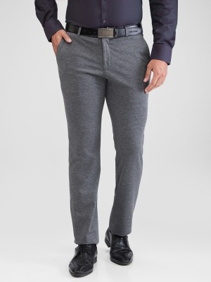 Raymond Slim Fit Men Grey Trousers