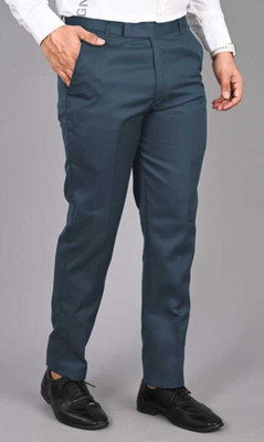Burraq collection Regular Fit Men Light Blue Trousers