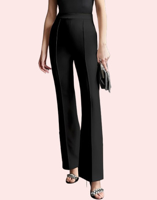 SHAHVEER CREATION Relaxed Women Black Trousers