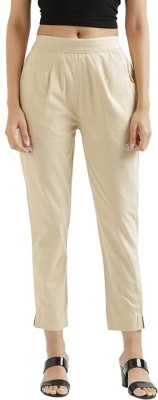 Mirayya Enterprises Regular Fit Women Beige Trousers