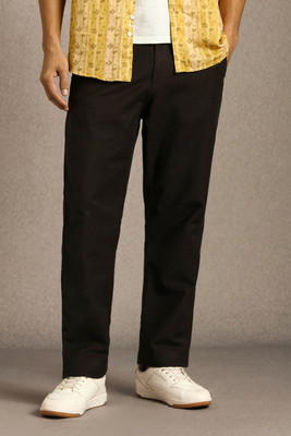 LOUIS PHILIPPE Regular Fit Men Brown Trousers