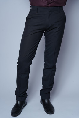 MoorXmoro Straight Fit Men Blue Trousers